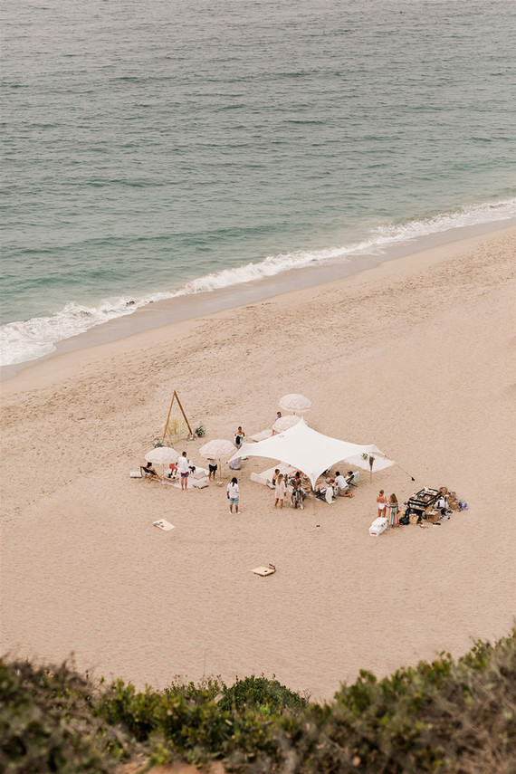 California beach wedding