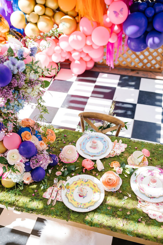 Alice in Wonderland kid birthday party