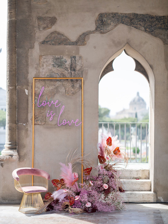 pink wedding