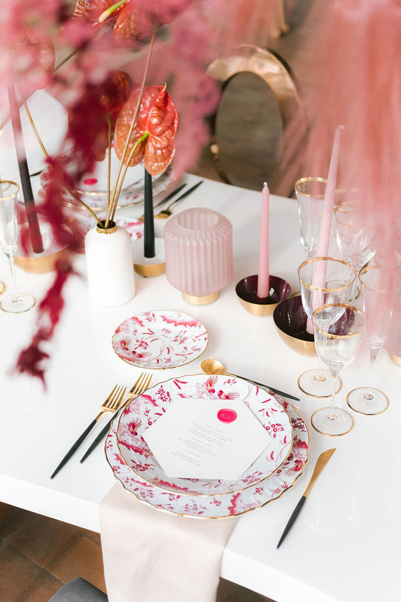 pink wedding inspiration Inspiration
