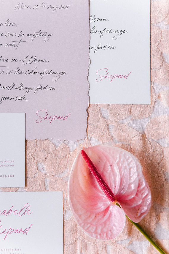 pink wedding inspiration