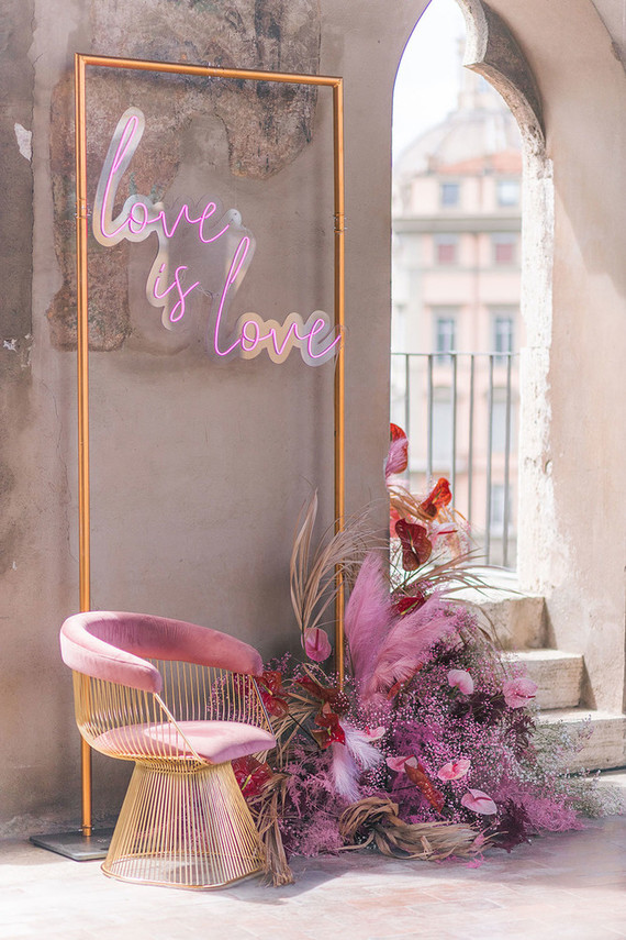 pink wedding inspiration