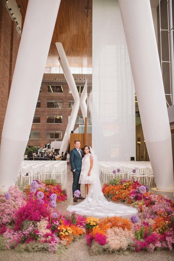 Colorful Toronto wedding