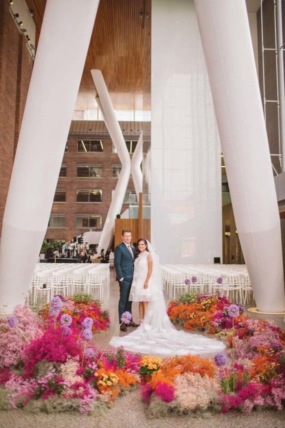Colorful Toronto wedding