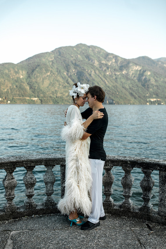 Lake Como wedding couple