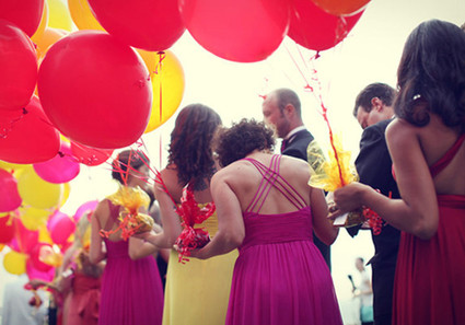 Bright Colored Bridesmaid Dresses