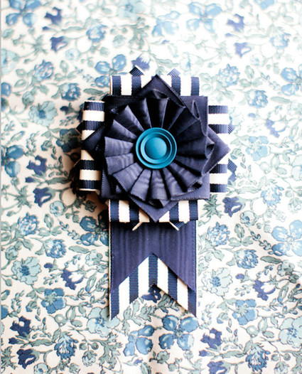 DIY Fabric Wedding Boutonniere Inspiration