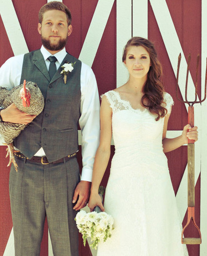 Farm Wedding Portrait