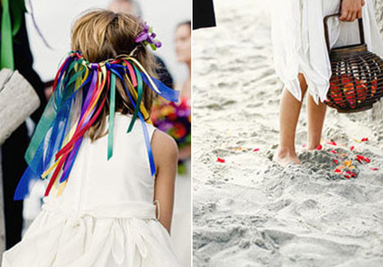 Beachside Wedding Flower Girl