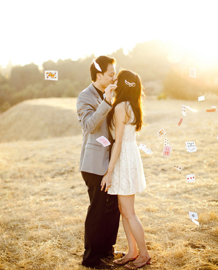 Deck of Cards Inspired Engagement Shoot