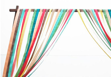 Ribbon ceremony decor