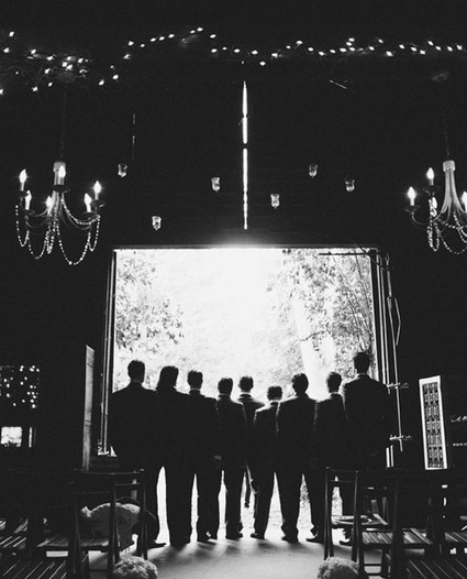 Black and White Groomsmen Portrait