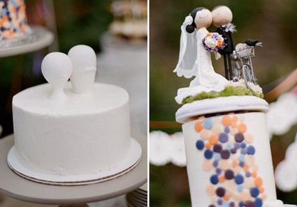 Whimsical His and Her Cakes