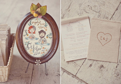 Rustic Wedding Program and Ceremony Decor
