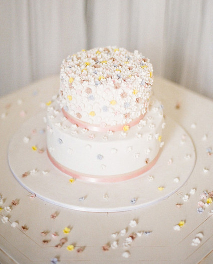 Tiny Flower Covered Cake