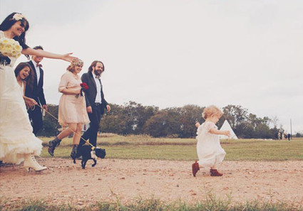 Bohemian Wedding Bridal Party Shot