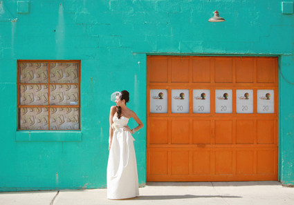 Fun Background Bridal Portrait