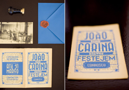 Modern wedding stationery