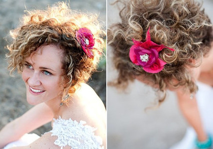 Wild Curls Bridal Hairstyle