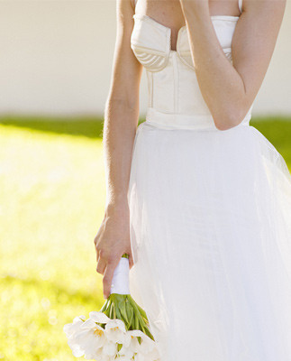 Modern Malcolm Klûk wedding dress
