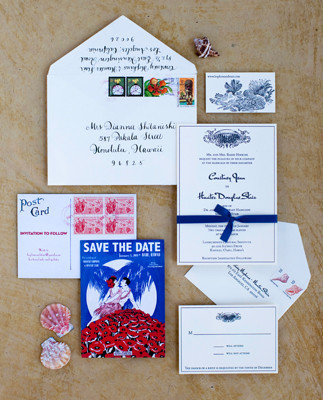 Hawaiian Destination Wedding Invitation