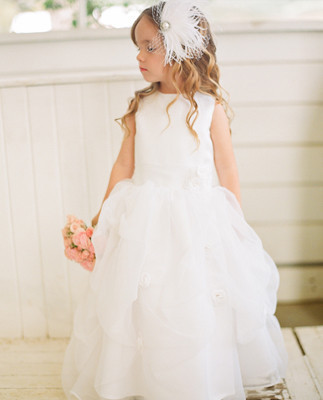 Feathered Bird Cage Flower Girl