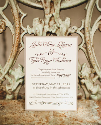 Calligraphy Invitation Inspiration