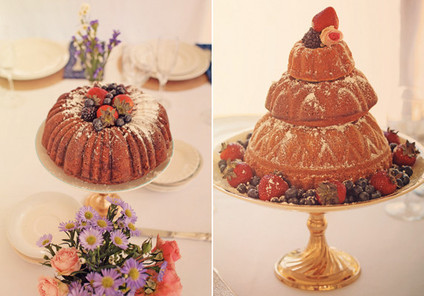 Bunt cake centerpiece