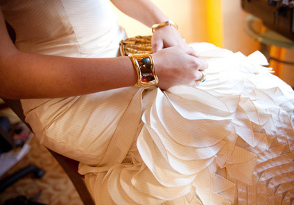 Beautiful Detailing of Carolina Herrera dress