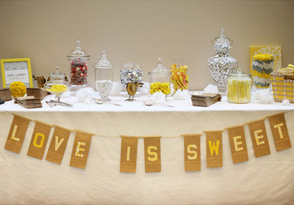 Love is Sweet Banner Sweets Table