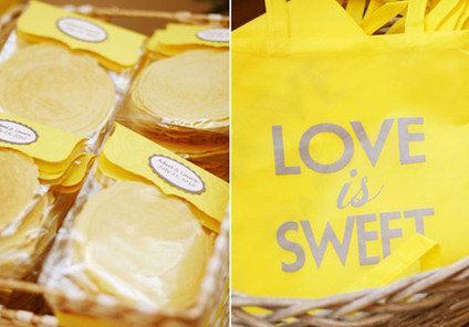 Yellow love is sweet take home bags
