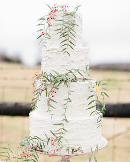 Blush inspired wedding cake