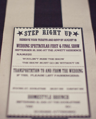 Whimsical world circus invitation