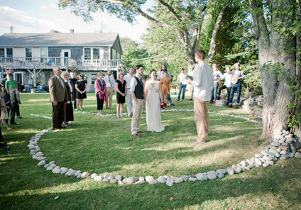 beautiful simple outdoor ceremony