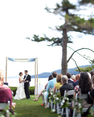 Beautiful orca island ceremony