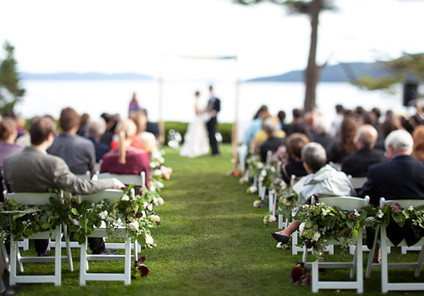 Classy floral arrangements for chairs