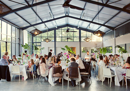 Reception hall full of guests