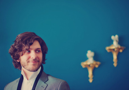 Grooms tuxedo top close up