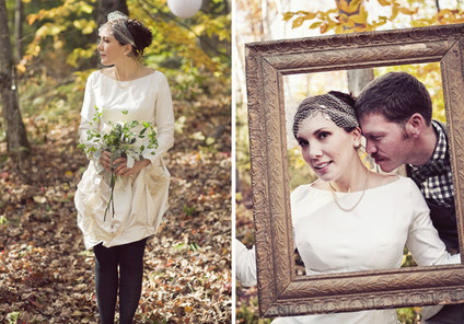 Bridal vintage dress and necklace detail