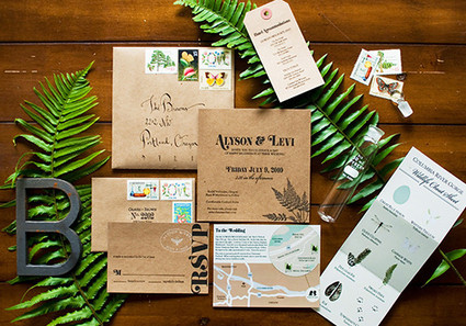 Botanical wedding invites