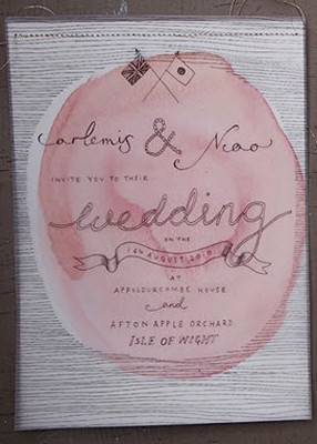 UK wedding invite