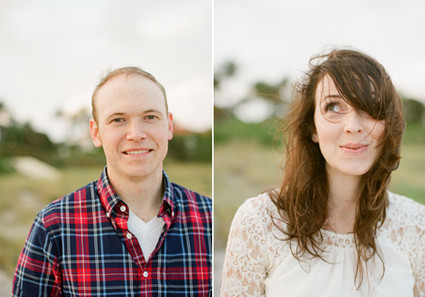 Christmas engagement portrait