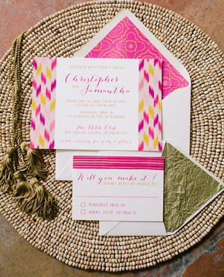 Moroccan inspired wedding invites