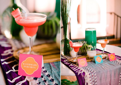 Watermelon margherita cocktail