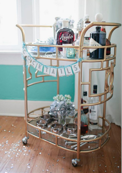 Vintage Cocktail Cart