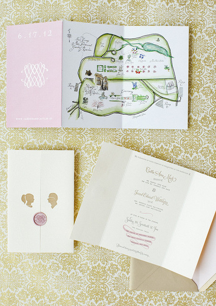 Silhouette Wedding Invitation Suite
