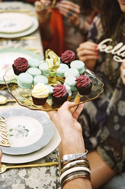 Vintage Tray of Mini Desserts