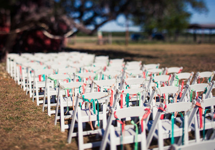Colored Ribboned Ceremony Chairs