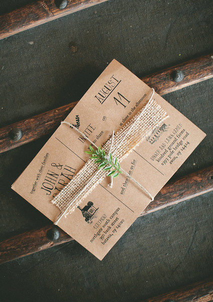 DIY Kraft Paper Invite