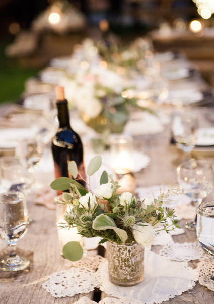 doily table runner